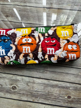 Load image into Gallery viewer, M & M's Chocolate Candy embroidered clutch bag