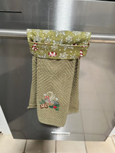 Load image into Gallery viewer, Over the door hanging towel. "Cocoa and Gingerbread Cookies"