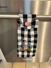 Load image into Gallery viewer, Over the door hanging towel. "Cocoa and Gingerbread Cookies" (Copy)