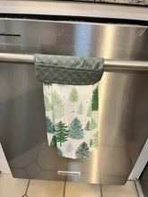 Load image into Gallery viewer, Over the door hanging towel. "Trees"