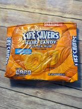 Load image into Gallery viewer, Butter Rum Life Savers embroidered clutch bag