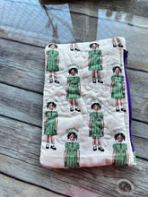Load image into Gallery viewer, Annies Cheddar Bunnies embroidered clutch bag