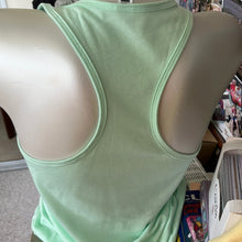 Load image into Gallery viewer, Sleeveless racer back tank Tee shirt Barefoot Bay Mint Green