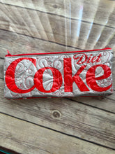 Load image into Gallery viewer, Diet Coke zippered clutch bag