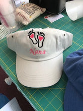 Load image into Gallery viewer, Grandma feet white hat