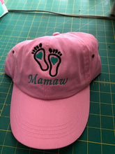 Load image into Gallery viewer, Grandma feet white hat