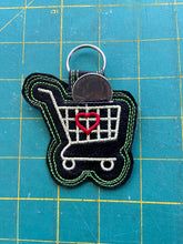 Load image into Gallery viewer, Quarter holder for shopping cart deposits
