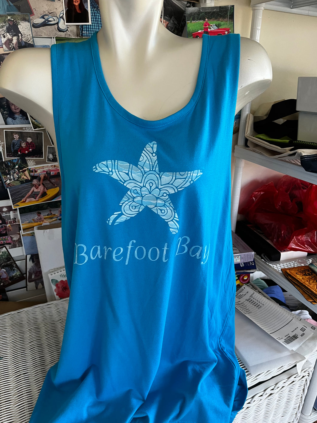 Barefoot Bay Tank tee shirt size XL  mens cut