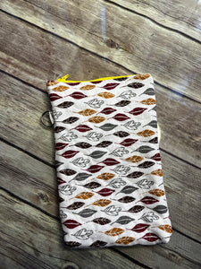 White Kernel Sweet Corn embroidered clutch bag
