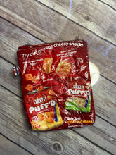 Load image into Gallery viewer, Cheez Its embroidered clutch bag
