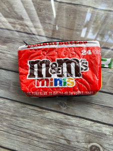 M & M's Peanut Candy embroidered clutch bag