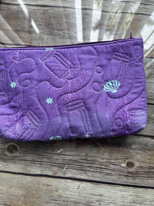 Perniclous IPA embroidered clutch bag