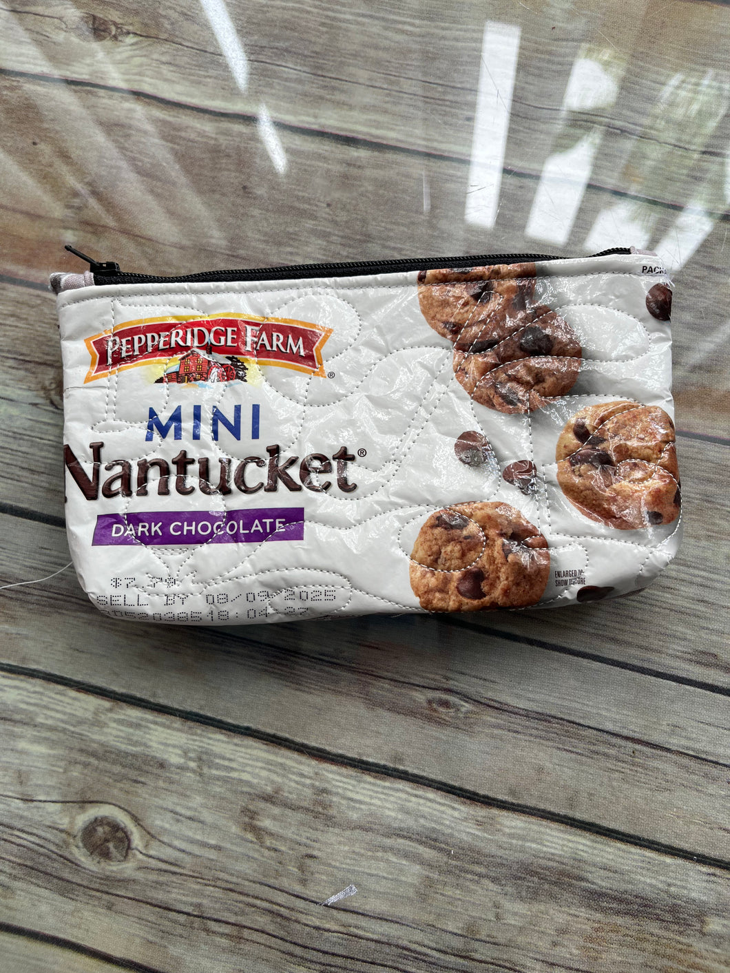Pepperidge Farms Nantucket dark chocolate embroidered clutch bag