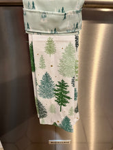 Load image into Gallery viewer, Over the door hanging towel. "Trees"

