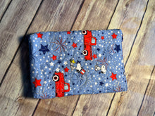 Load image into Gallery viewer, Frozen Blue Raspberry Ice Cream  embroidered clutch bag
