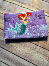 Load image into Gallery viewer, Frozen Blue Raspberry Ice Cream  embroidered clutch bag
