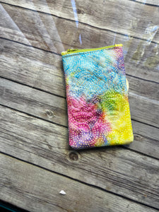 Funky Budda embroidered clutch bag