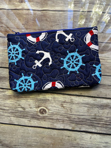 Fat Boy Ice cream sandwiches embroidered clutch bag