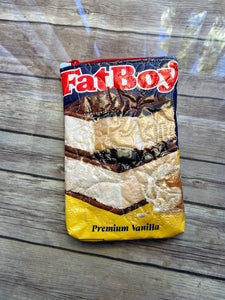 Fat Boy Ice cream sandwiches embroidered clutch bag