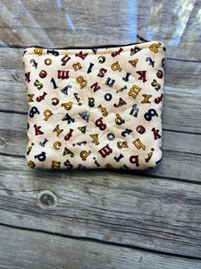 M& M Bag  embroidered clutch bag