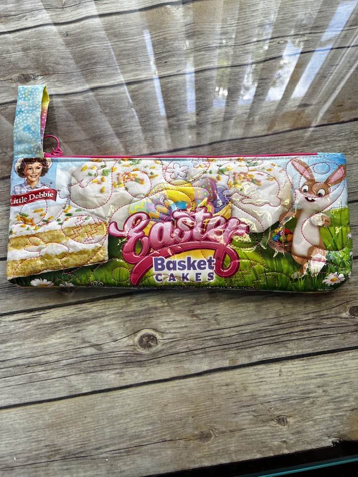 Little Debbies Vanilla Easter Cakes zippered clutch bag