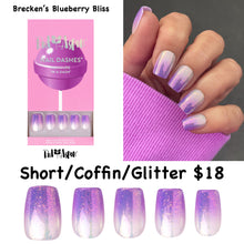 Load image into Gallery viewer, Brecken's Blueberry Bliss  Dash  Candy Crush glitter
