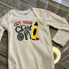 Load image into Gallery viewer, Infant long sleeved  Tee shirt size 12 mo.  Get your Cray on
