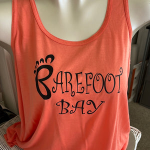 Sleeveless muscle tank Tee shirt Barefoot Bay in size 2xl