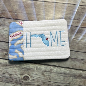 Home in Florida Mug Rug