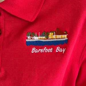 Barefoot Bay Polo Red size Small