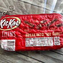 Load image into Gallery viewer, Kit Kat zippered clutch bag
