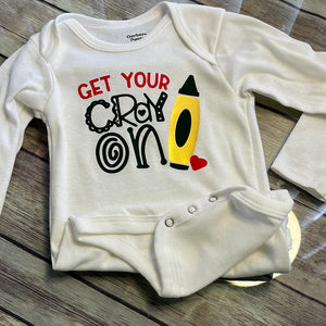Infant long sleeved  Tee shirt size 12 mo.  Get your Cray on