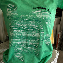 Load image into Gallery viewer, Barefoot Bay Scoop neck tee shirt with turtle
