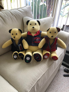 Memory Bear made from a dress shirt
