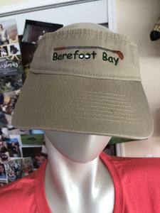 Tan with club and balls  Barefoot Bay Visor