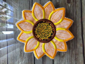 Sunflower coasters