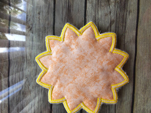 Sunflower coasters
