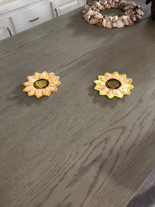 Sunflower coasters