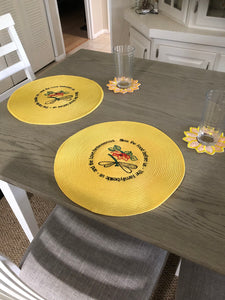 Sunflower coasters