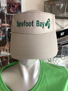 Barefoot Bay visor with flip flops