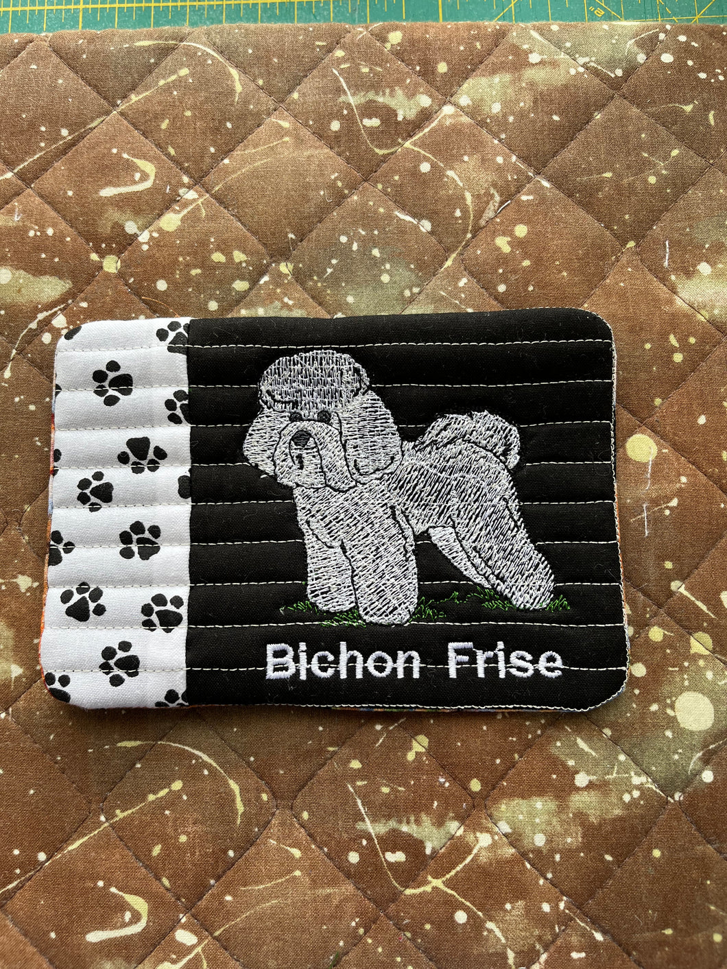 Is the Bichon Frise your favorite Dog?   You're going to love this! On black background