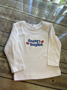 Granny Magnet long sleeved T shirt size 3-6 months