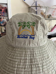 Barefoot Bay Bucket Hat Sun and palm trees