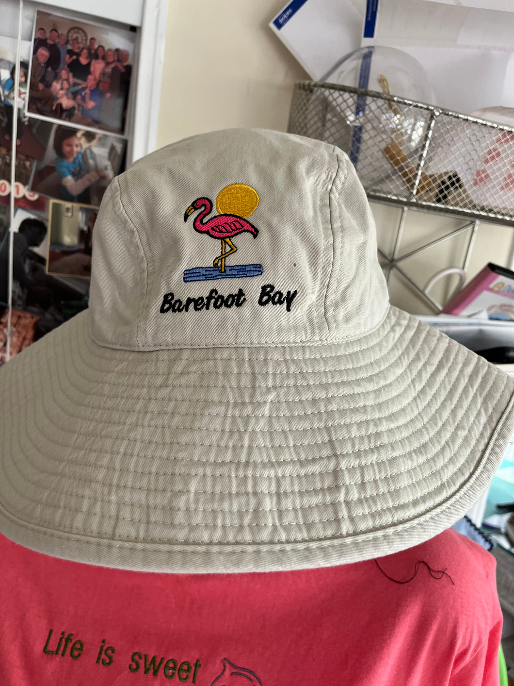 Barefoot Bay Bucket Hat Flamingo