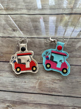 Load image into Gallery viewer, Golf Cart Key Fob  Machine Embroidered

