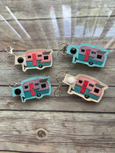 Load image into Gallery viewer, Camper Key Fob  Machine Embroidered
