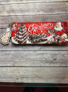 Chocolate Christmas tree Cakes Little Debbie clutch bag