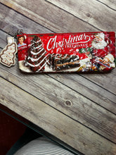 Load image into Gallery viewer, Chocolate Christmas tree Cakes Little Debbie clutch bag
