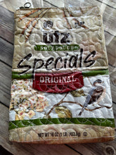 Load image into Gallery viewer, Utz pretzel zippered clutch bag`
