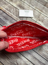Load image into Gallery viewer, Diet Coke zippered clutch bag with key tag
